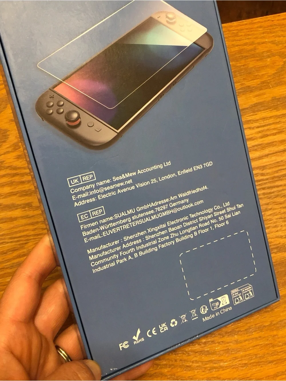 HeysTop HD Screen Protector Pack for Switch 2 - Blue Packaging
